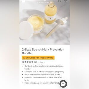 Nourishing Stretch Mark Serum & Cream Set